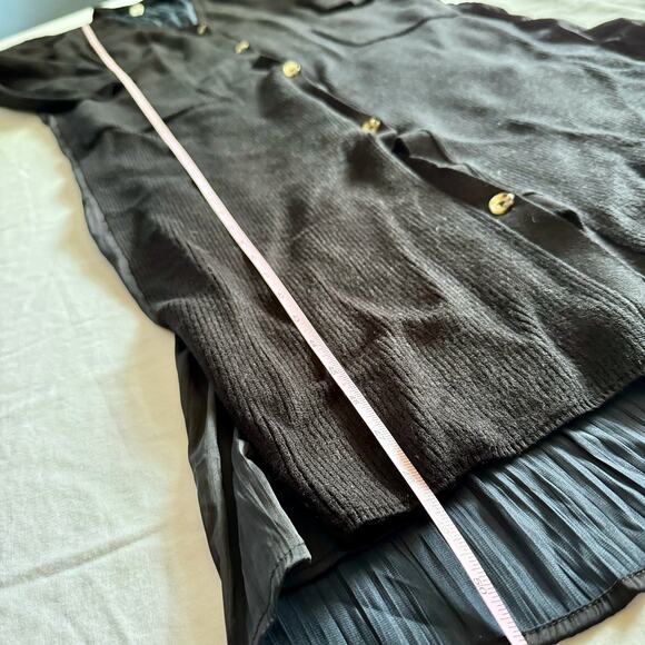 Anthropologie Long Twofer Cardigan Sweater L NWT - Picture 11 of 12